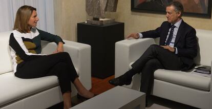 Arantza Quiroga e Iñigo Urkullu este miercoles en el encuentro celebrado en Vitoria.
