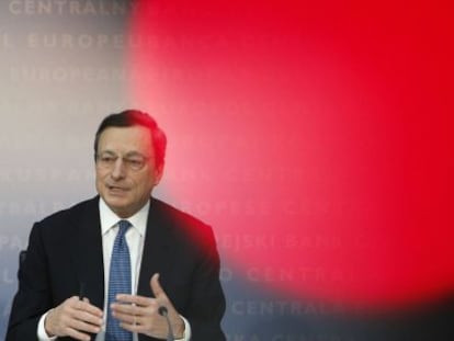 Draghi, durante una conferencia de prensa en noviembre.