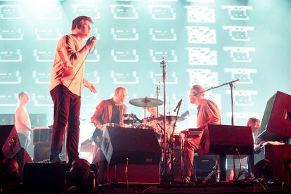 James Murphy, de LCD Soundsystem, en el escenario del segundo día del festival Primavera Sound celebrado en Barcelona en 2016.