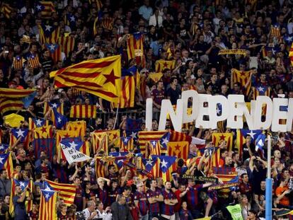 La UEFA sanciona al Barça con 150.000 euros por la exhibición de esteladas