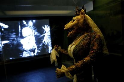 Marioneta del filme de animación stop-motion 'Le Roman de Renard' de Ladislaw Starewitch.