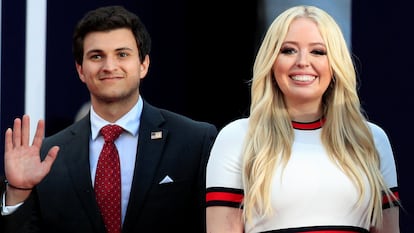 Tiffany Trump y su novio, Michael Boulos, en Dakota del Sur el pasado julio.