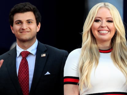 Tiffany Trump y su novio, Michael Boulos, en Dakota del Sur el pasado julio.