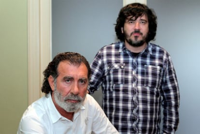 Pino Sagliocco y Roberto Grima ayer en la sede de Live Nation en Barcelona.