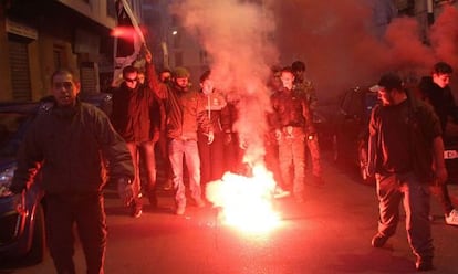 Manifestaci&oacute;n islam&oacute;foba en Ajaccio (C&oacute;rcega), el 26 de diciembre.