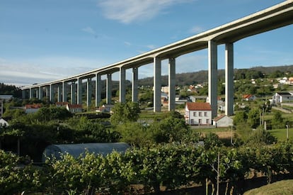 Tramo de la Autopista AP-9 de Audasa.