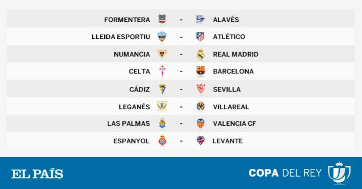 Sorteo: Todos los cruces de octavos de la Copa del Rey | Deportes | EL PAÍS