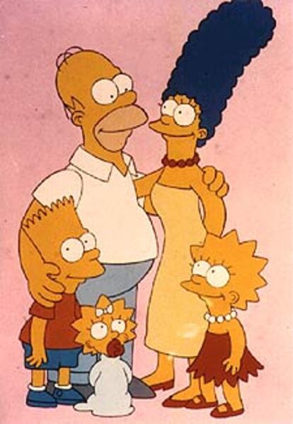 Una escena de la serie de dibujos animados <i>Los Simpson.</i>