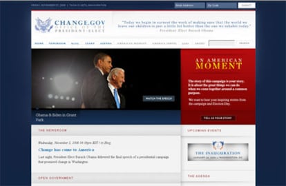 Change.gov es el proyecto en Internet de la Administración Obama-Biden