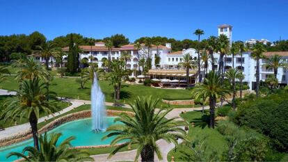 Vista panorámica del Vila Vita Parc Resort, en el Algarve (Portugal).