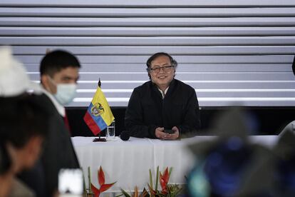 El presidente Gustavo Petro asiste al encuentro 'Gobierno con el Pueblo' en la localidad de Kennedy, en Bogotá, el 28 de Septiembre del 2023.