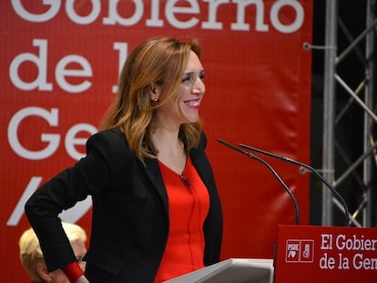 La candidata del PSOE a la Alcaldía de Alcorcón, Candelaria Testa en una imagen del 30 de mayo.