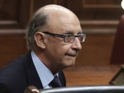 Cristobal Montoro, ministro de Hacienda en funciones. 