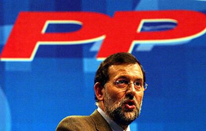 Mariano Rajoy, durante el mitin electoral que protagonizó ayer en Barcelona.