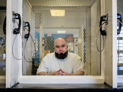 John Henry Ramirez on death row at the Allan B. Polunsky Unit in West Livingston, August 25.