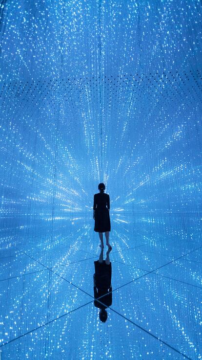 'The Infinite Crystal Universe', expuesto en el museo teamLab Planets de Tokio.