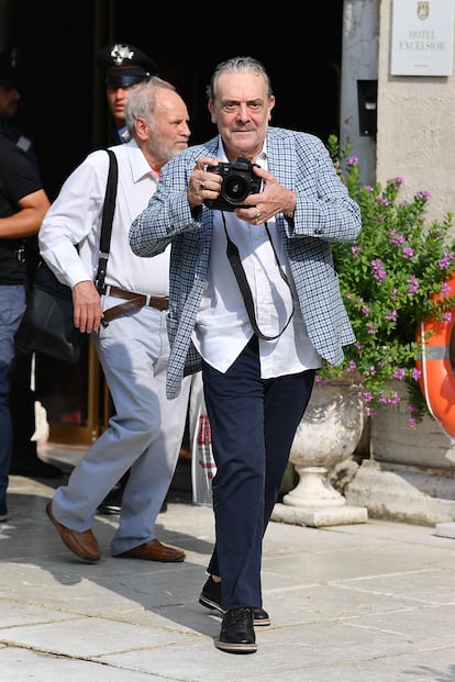 Rino Barillari llegando a la 76º edición del Festival de Venecia, el 2 de septiembre de 2019. 