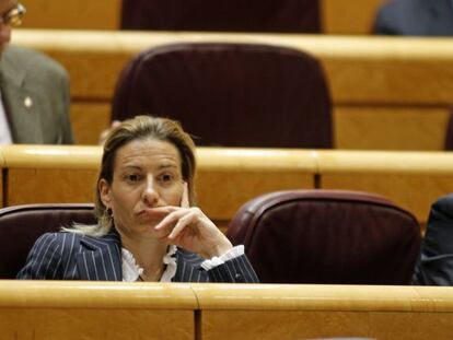 Marta Domínguez, en el Senado. 