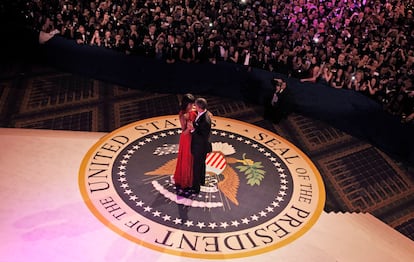 El matrimonio Obama, durante el baile inaugural de su segundo mandato el 21 de enero en Washington. 