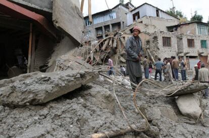 Imagen de los destrozos en la ciudad de Kargil