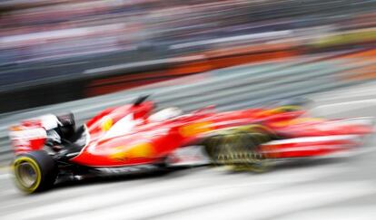 Sebastian Vettel, en los primeros entrenamientos libres en Montecarlo.