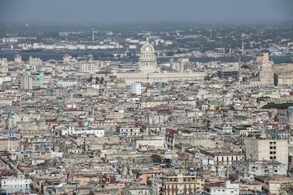 El Capitolio y el centro de La Habana, vistos desde la Torre K, el 24 de julio.