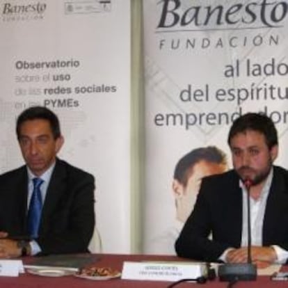 Francesc Fajula, director general de la Fundación Banesto y Sergio Cortés, consejero delegado de Cink Shaking Business
