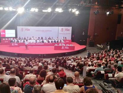 Un momento del Congreso Extraordinario del PSOE en mayo pasado.