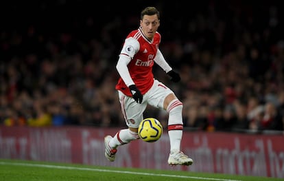 Mesut Özil, en un partido del Arsenal en diciembre pasado