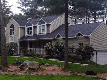 Casa de Warren y Judith Russell, donde su hija Katherine Tsarnaeva, la viuda de Tamerlan Tsarnaev, se aloja. 