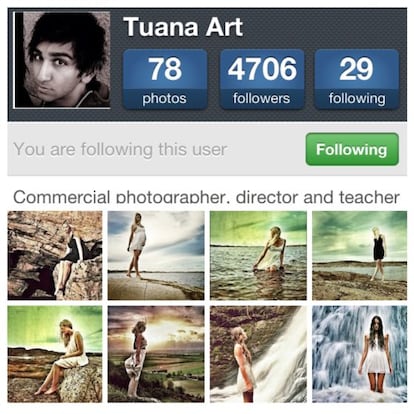 Tuana en Instagram