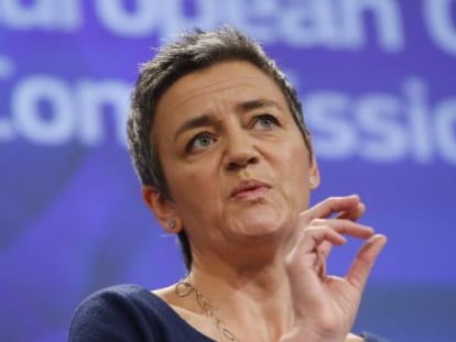 La comisaria europea de Competencia, Margrethe Vestager. EFE/Archivo