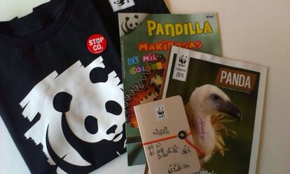 Pack de regalos de WWF de nuestro sorteo por la Hora del Planeta.