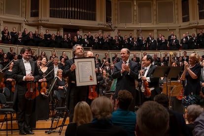 Riccardo Muti, director musical de la orquesta sinfónica de Chicago, se despide de su cargo el viernes 23 de junio de 2023, tras dirigir la Missa solemnis’, de Beethoven.