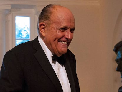 El exalcalde de Nueva York Rudy Giuliani, el viernes pasado en una visita a la Casa Blanca.