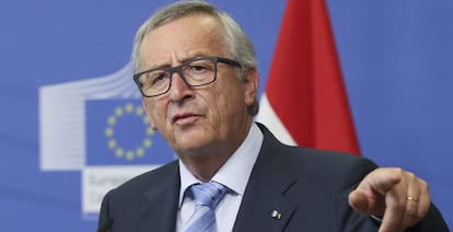 El presidente de la Comisión Europea, Jean-Claude Juncker, en una rueda de prensa. EFE/Archivo