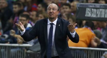 Rafa Benítez, en el pasado derbi madrileño.
