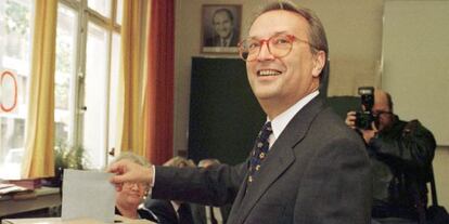 El l&iacute;der de los socialistas en el Parlamento Europeo, Hannes Swoboda, en una foto de archivo. 