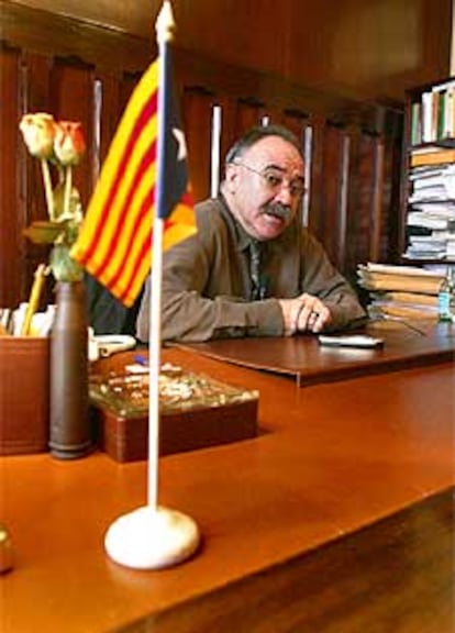 Carod Rovira, ayer en su despacho del Parlamento catalán.
