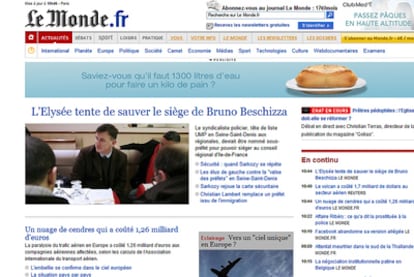 Página web del periódico francés 'Le Monde'