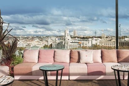 La terraza del hotel.