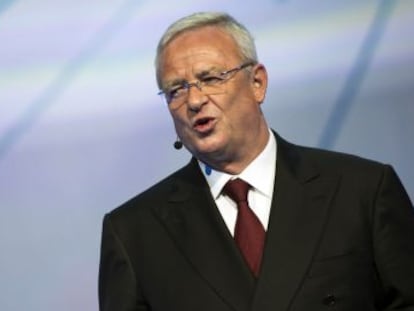 O CEO da VW, Martin Winterkorn, durante a feira do automóvel de Frankfurt, em 14 de setembro.