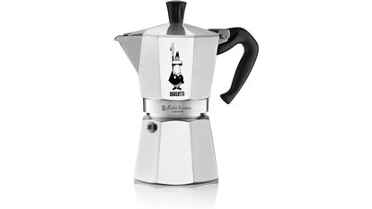 La cafetera italiana de la marca Bialetti es el modelo original, que aúna calidad y tradición.