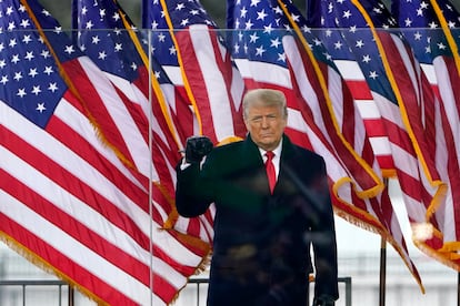 President Donald Trump arrives to speak at a rally Wednesday, Jan. 6, 2021, in Washington. (AP Photo/Jacquelyn Martin)