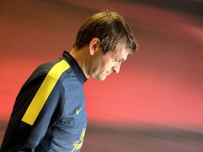 Tito Vilanova, durante la conferencia de prensa.