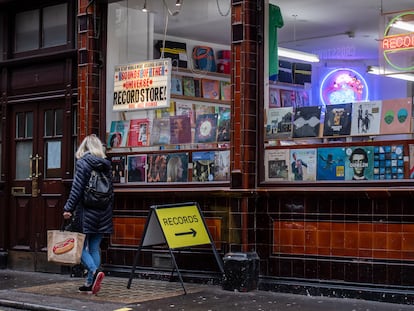 Escaparate de una tienda de discos en Londres, el pasado diciembre.