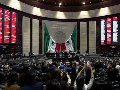 El pleno de la Cámara de Diputados, en Ciudad de México, el 31 de octubre 2024.