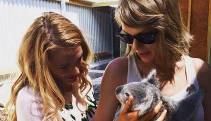 Imagen que eligió Taylor Swift para felicitar el cumpleaños a Blake Lively.