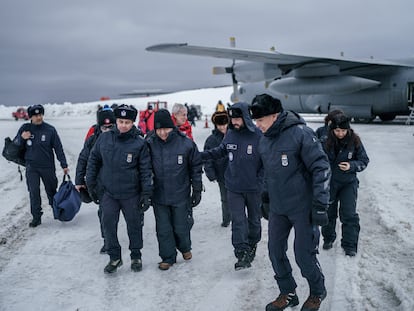Chile's President Gabriel Boric and United Nations Secretary-General Antonio Guterres visit part of the Chilean Antarctica, November 23, 2023.