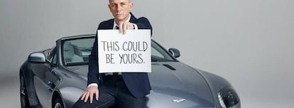 Daniel Craig, el último James Bond, en un anuncio de Aston Martin.